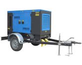 ТСС ЭД-40-Т400-2РКМ9 в шумозащитном кожухе на прицепе с АВР