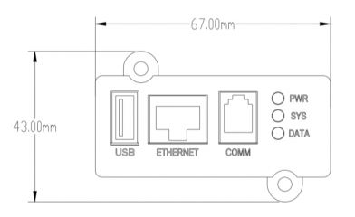 Универсальная карта SNMP для ИБП серии ИМПУЛЬС ФОРВАРД 1-3 кВА, 6-10 кВА